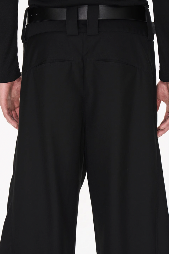 BLIND NO PLAN Wide Waisted Contour Suit Pants