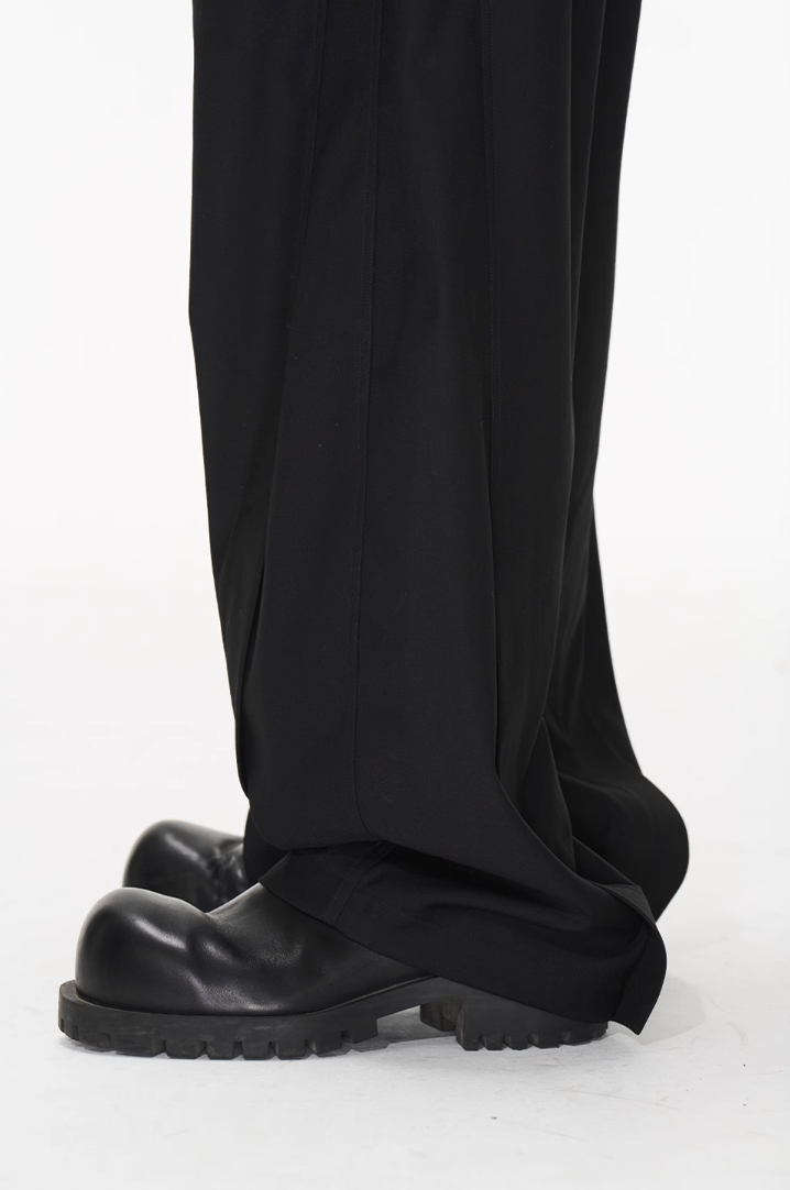 BLIND NO PLAN Wide Waisted Contour Suit Pants