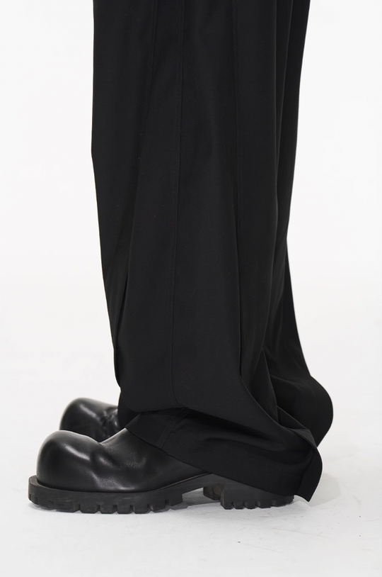 BLIND NO PLAN Wide Waisted Contour Suit Pants