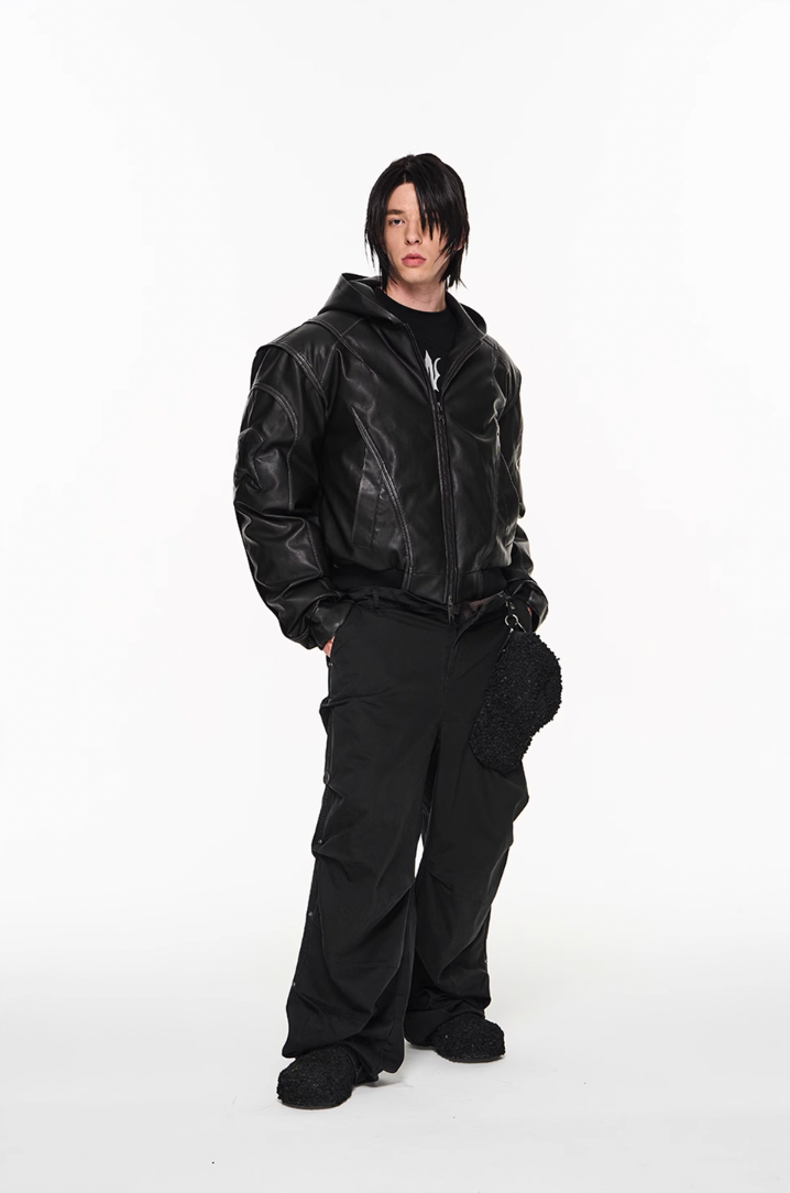 BLIND NO PLAN False Two Piece Pleated Pants