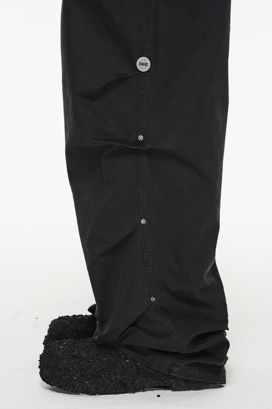 BLIND NO PLAN False Two Piece Pleated Pants