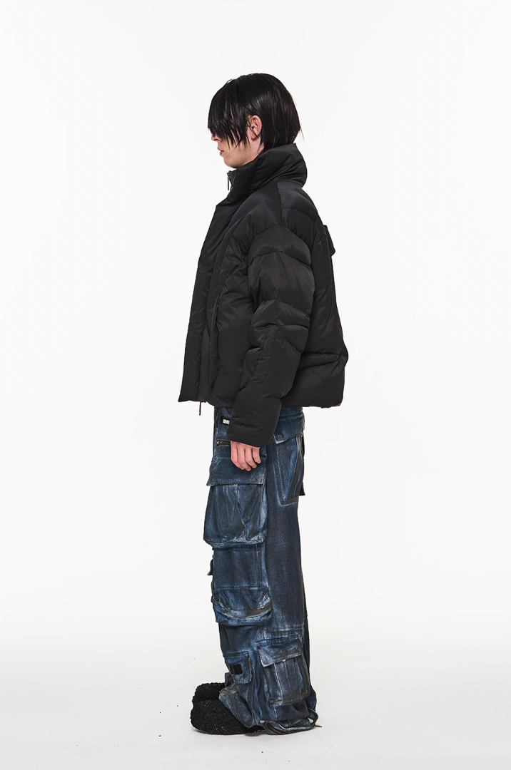 BLIND NO PLAN Multi Pocket Heavy Duty Washed Work Denim Jeans