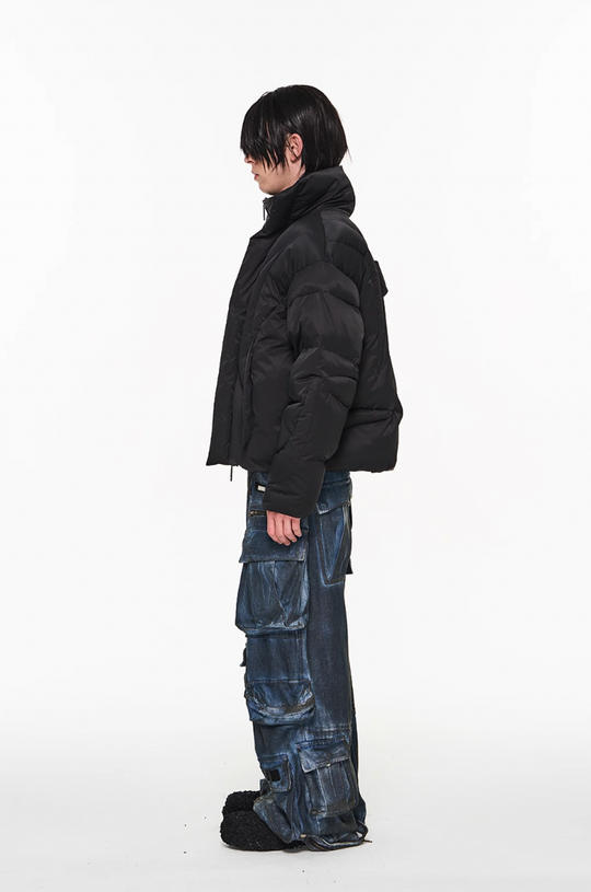 BLIND NO PLAN Multi Pocket Heavy Duty Washed Work Denim Jeans