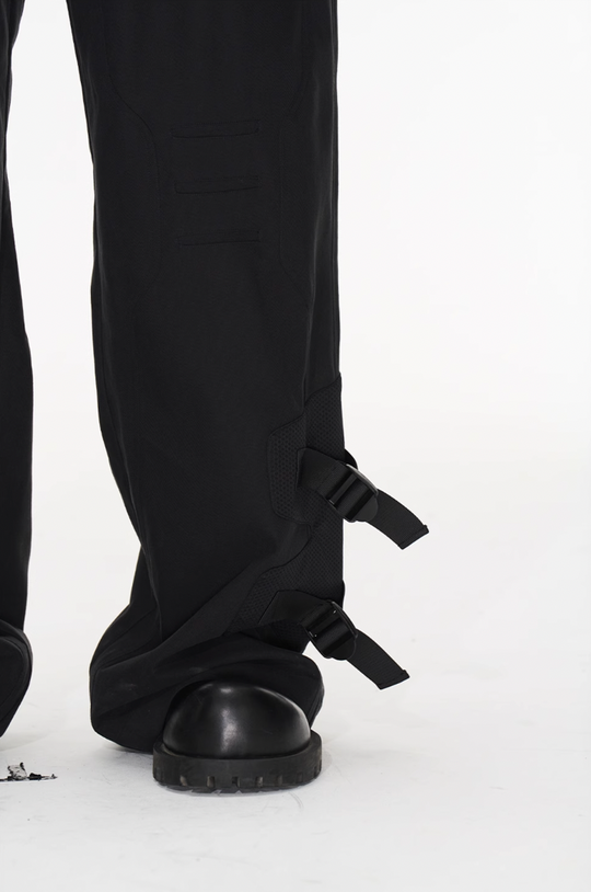 BLIND NO PLAN Patchwork Functional Button Pants