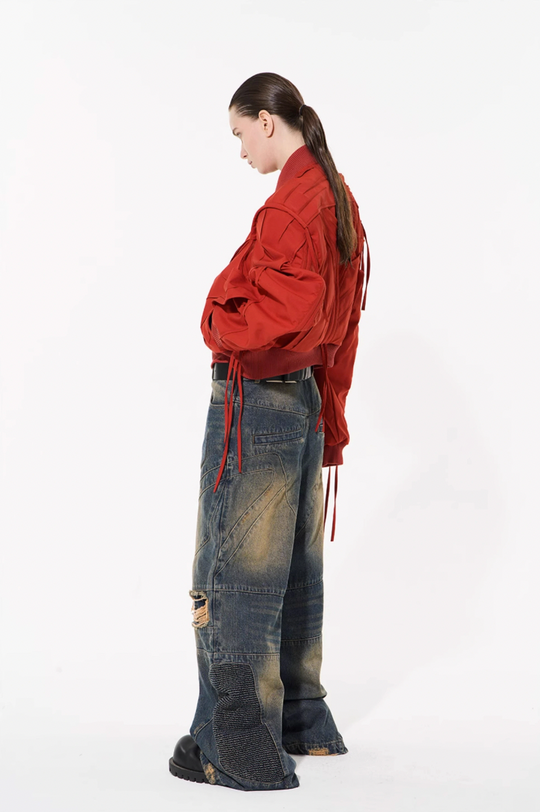 BLIND NO PLAN Old Functional Destroyed Denim Jeans