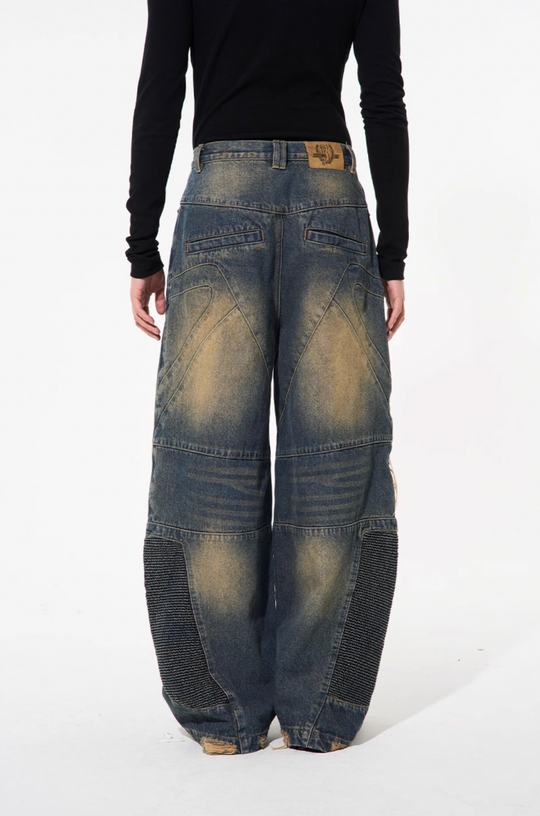 BLIND NO PLAN Old Functional Destroyed Denim Jeans