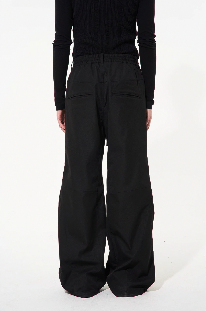 BLIND NO PLAN 3D Cut Adjustable Waistband Twill Work Pants