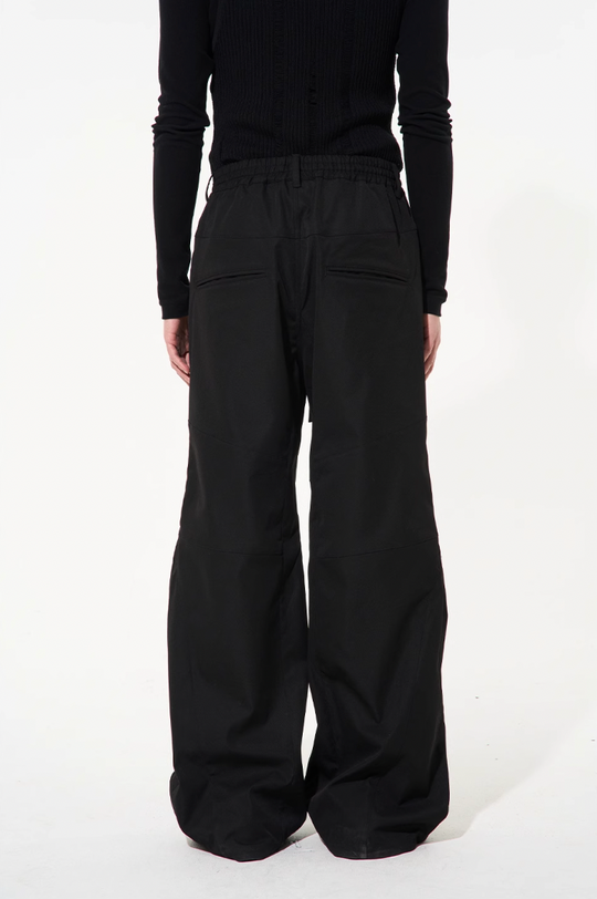 BLIND NO PLAN 3D Cut Adjustable Waistband Twill Work Pants