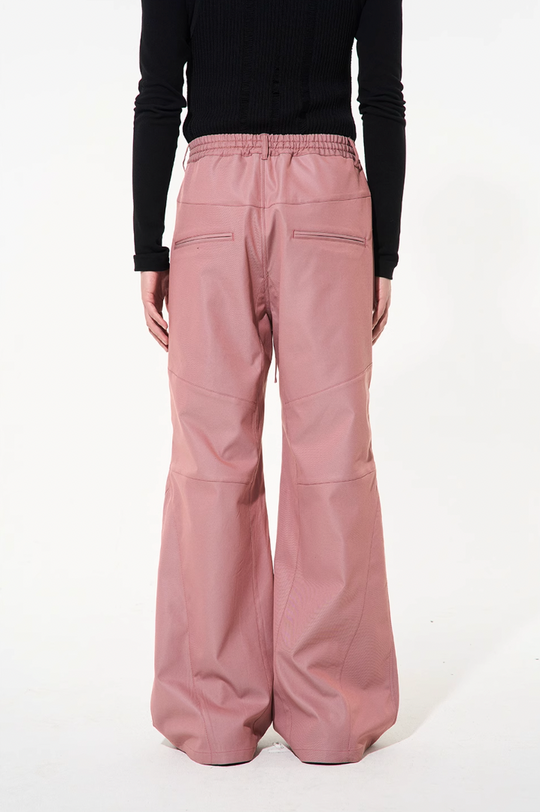 BLIND NO PLAN 3D Cut Adjustable Waistband Twill Work Pants