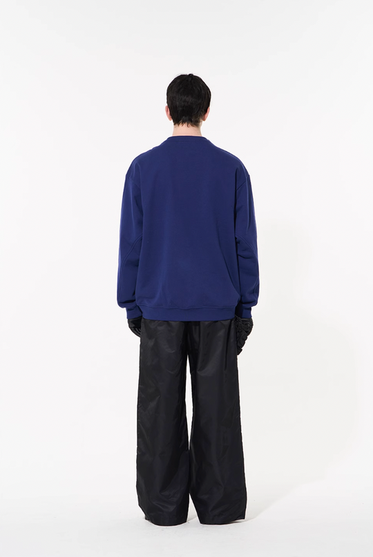 BLIND NO PLAN Silhouette Straight Leg Nylon Pants