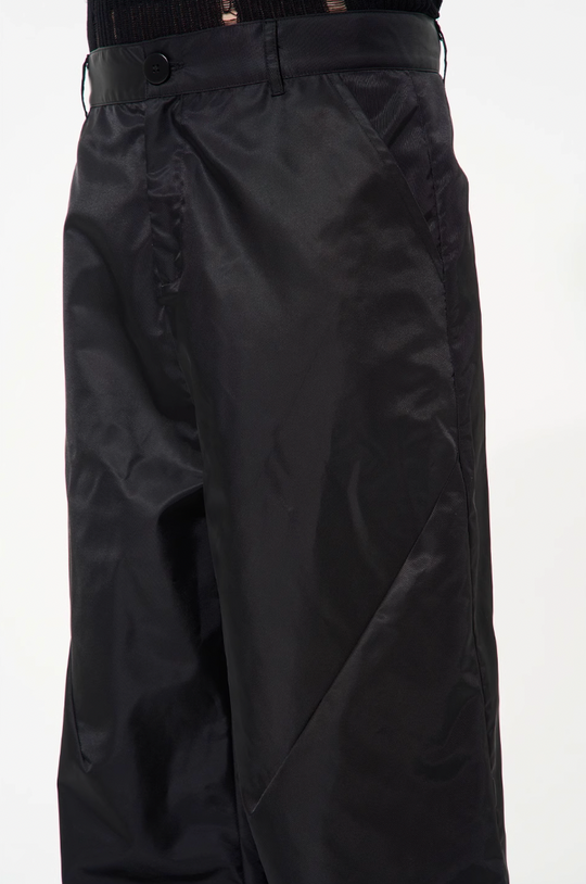 BLIND NO PLAN Silhouette Straight Leg Nylon Pants
