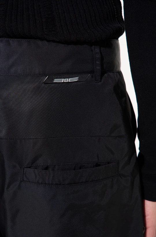 BLIND NO PLAN Silhouette Straight Leg Nylon Pants