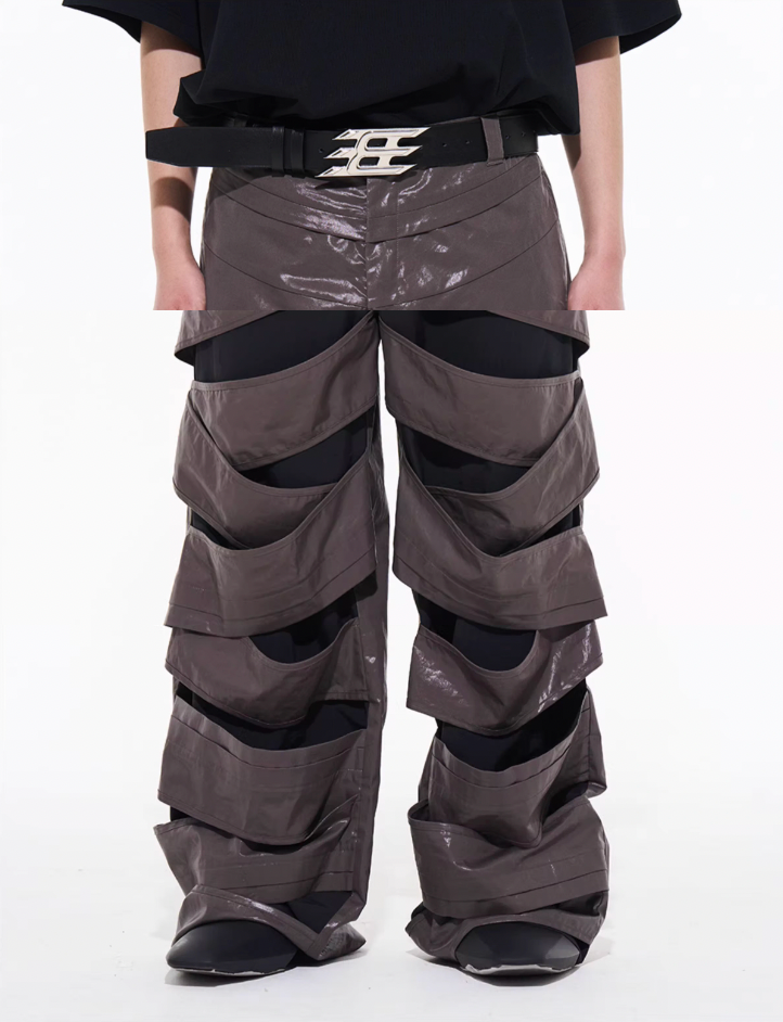 BLIND NO PLAN Fault Interlocking Straight Leg Pants