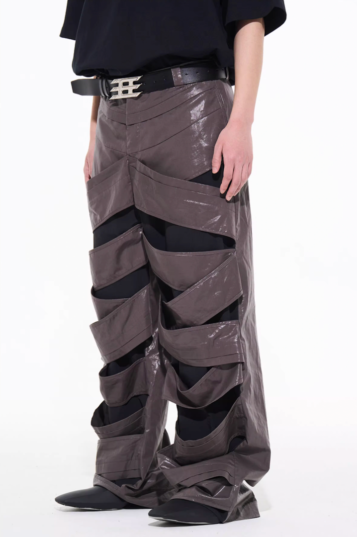 BLIND NO PLAN Fault Interlocking Straight Leg Pants