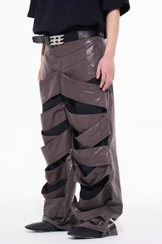 BLIND NO PLAN Fault Interlocking Straight Leg Pants