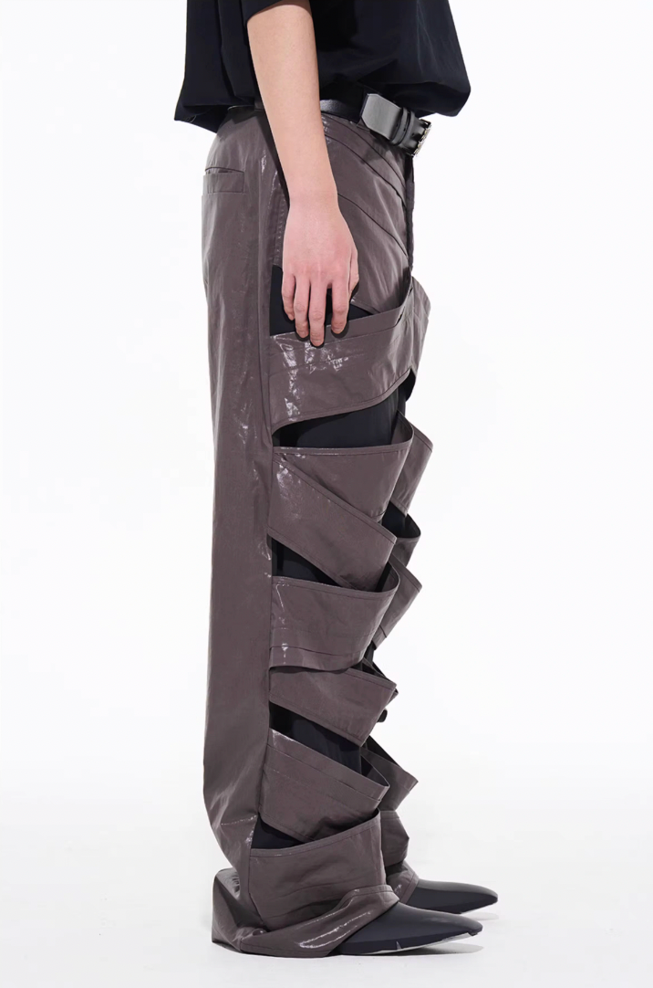 BLIND NO PLAN Fault Interlocking Straight Leg Pants