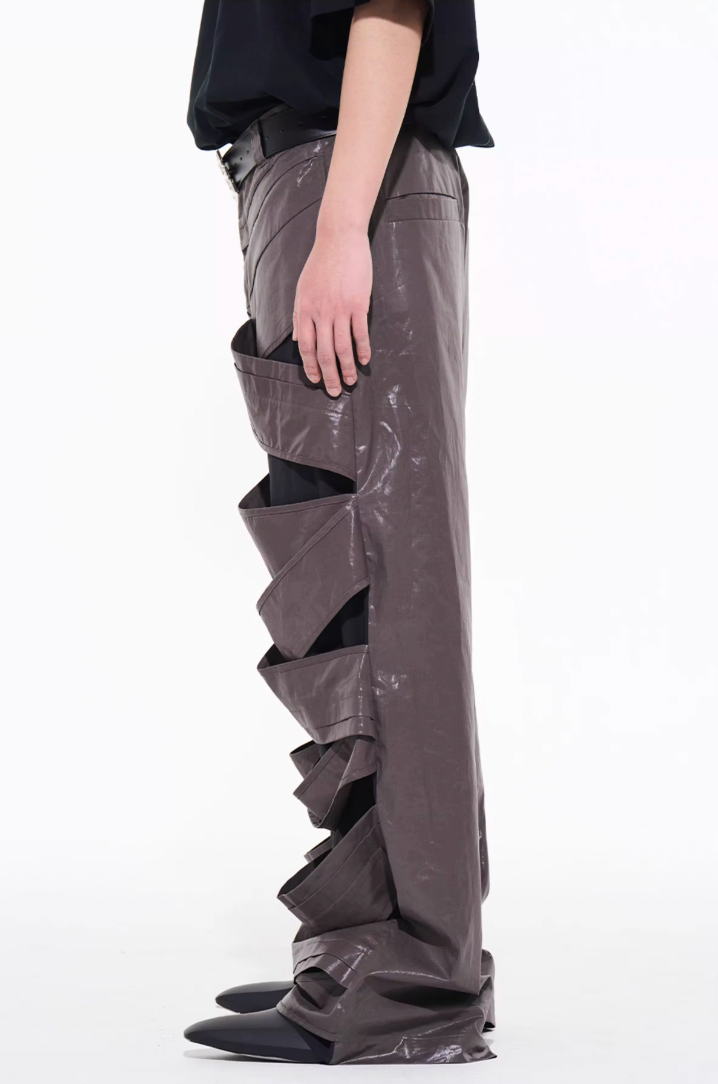 BLIND NO PLAN Fault Interlocking Straight Leg Pants