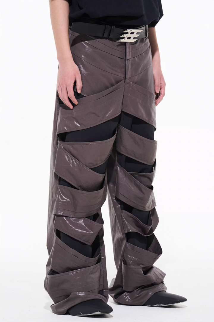 BLIND NO PLAN Fault Interlocking Straight Leg Pants