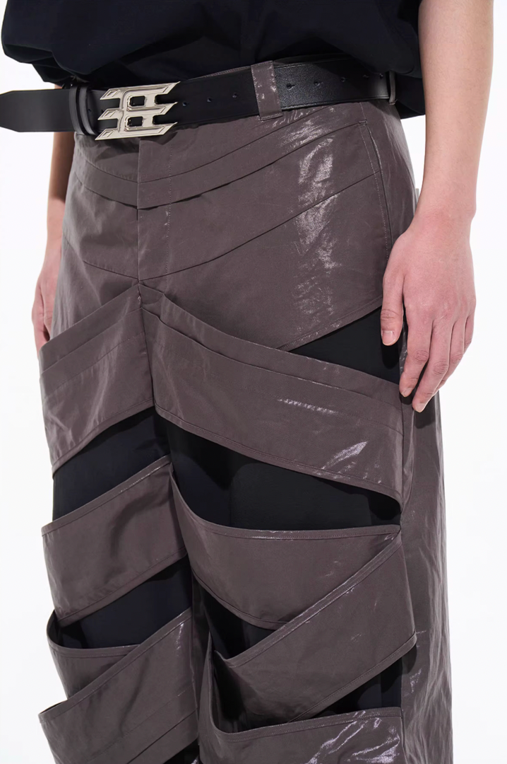 BLIND NO PLAN Fault Interlocking Straight Leg Pants