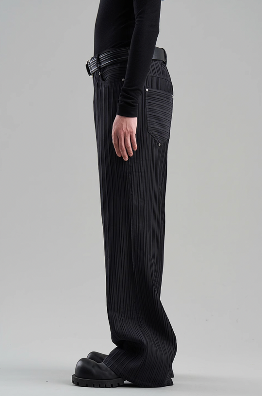 BLIND NO PLAN 3D Texture & Studded Suit Pants