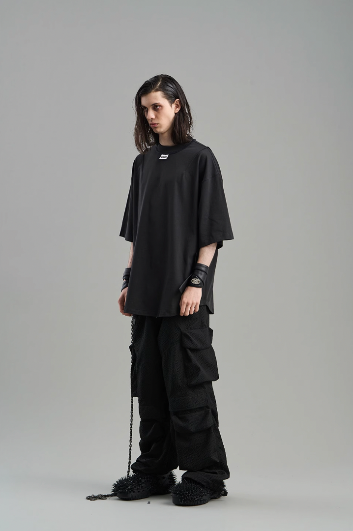 BLIND NO PLAN Contoured Textured Pocket Work Pants