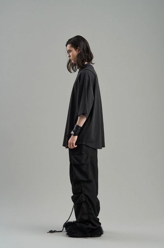 BLIND NO PLAN Contoured Textured Pocket Work Pants