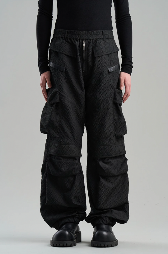 BLIND NO PLAN Contoured Textured Pocket Work Pants