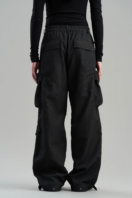 BLIND NO PLAN Contoured Textured Pocket Work Pants