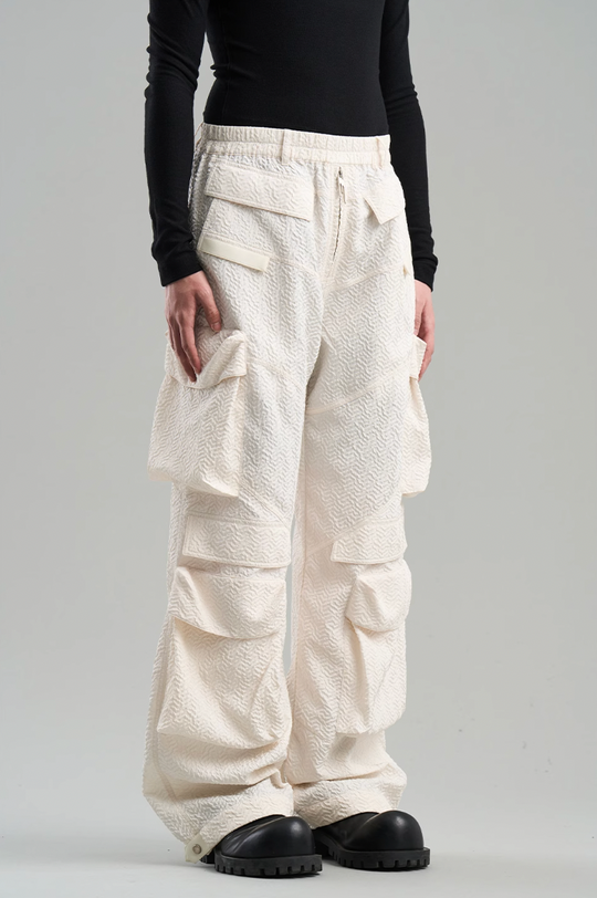 BLIND NO PLAN Contoured Textured Pocket Work Pants