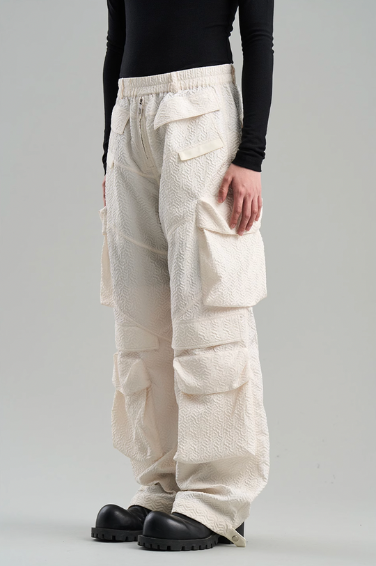 BLIND NO PLAN Contoured Textured Pocket Work Pants