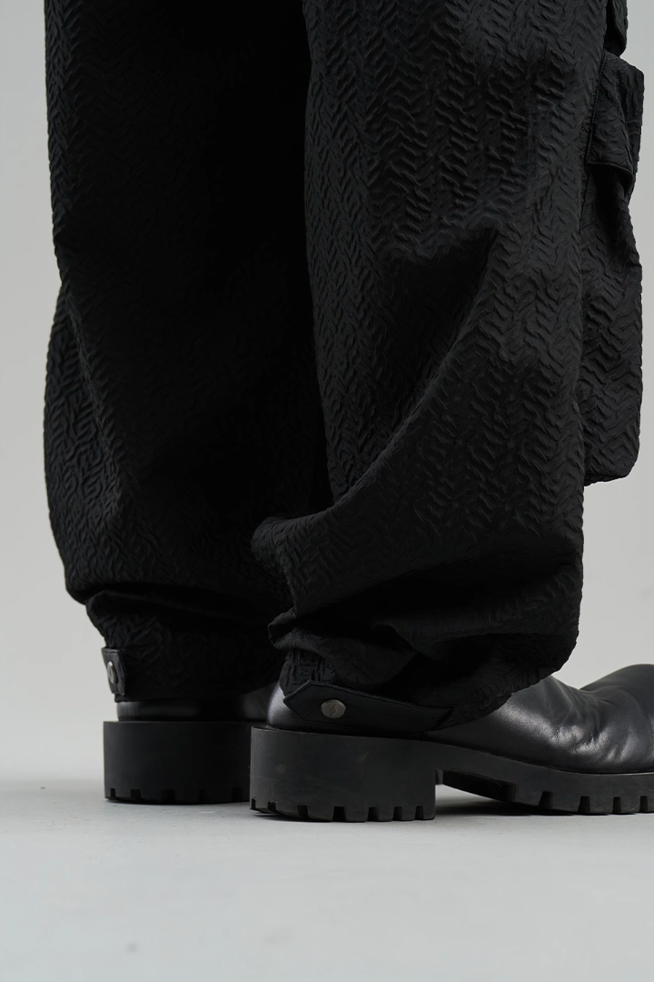 BLIND NO PLAN Contoured Textured Pocket Work Pants