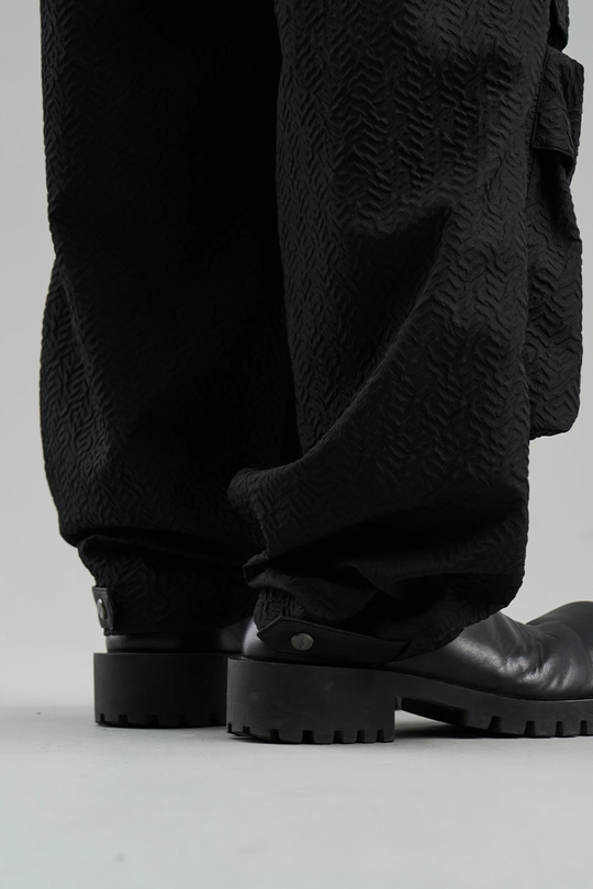 BLIND NO PLAN Contoured Textured Pocket Work Pants