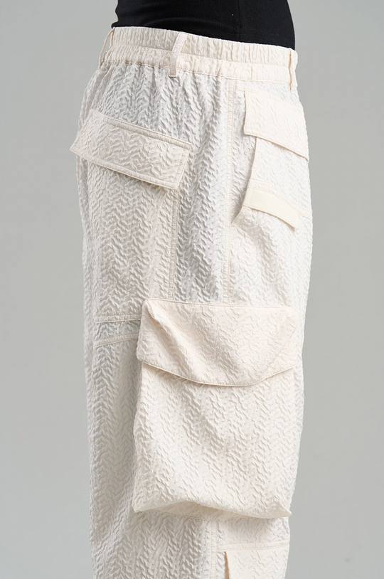 BLIND NO PLAN Contoured Textured Pocket Work Pants