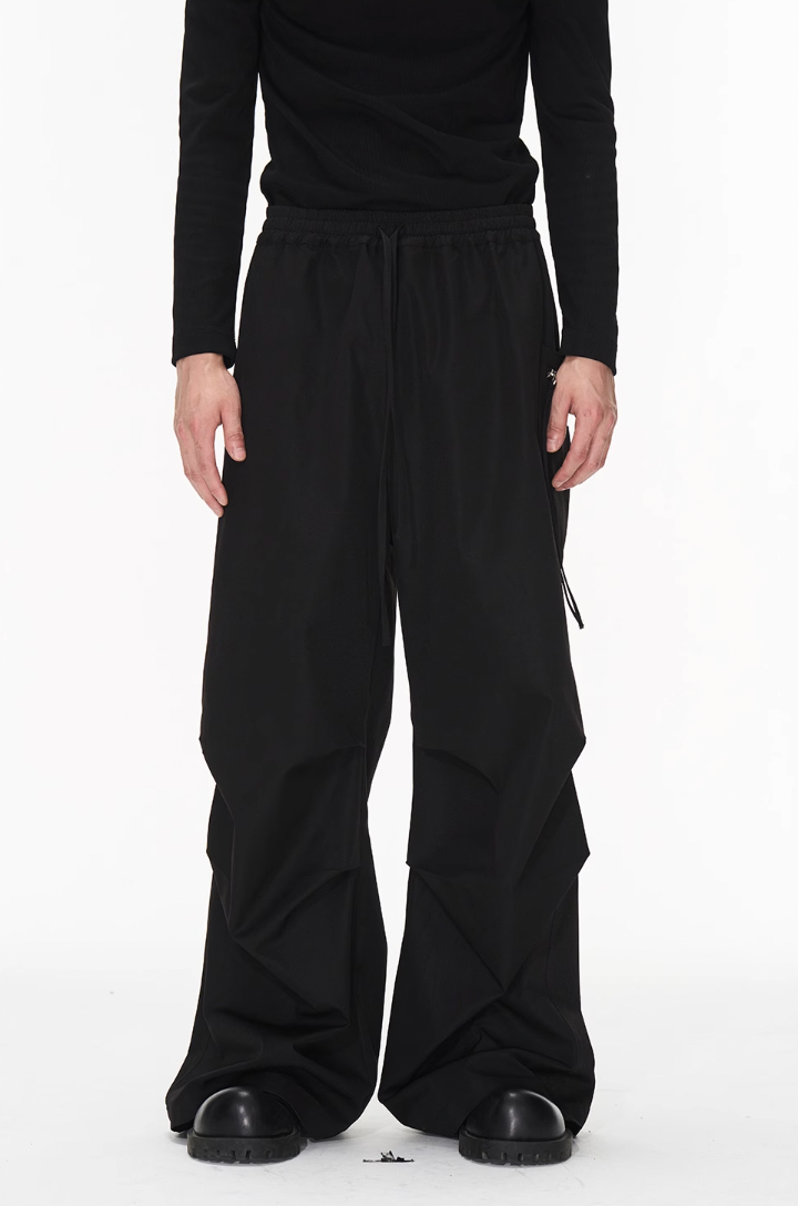 BLIND NO PLAN Pinch Pleat Contour Zip Pants
