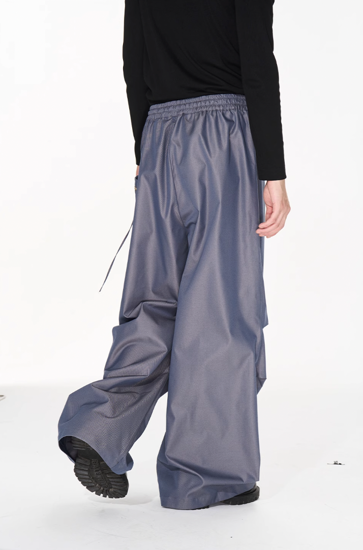 BLIND NO PLAN Pinch Pleat Contour Zip Pants