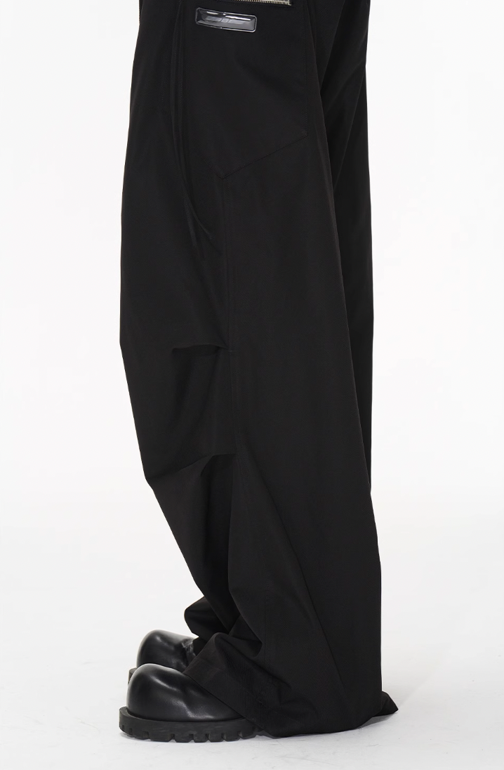 BLIND NO PLAN Pinch Pleat Contour Zip Pants