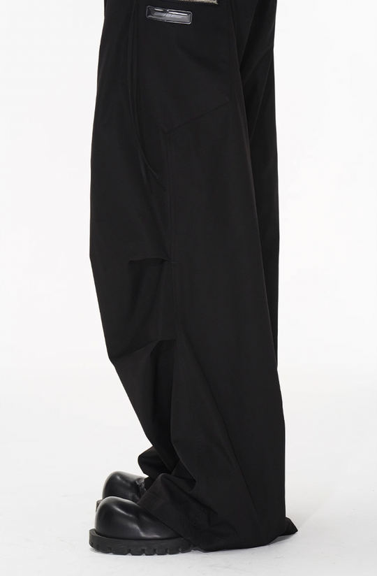 BLIND NO PLAN Pinch Pleat Contour Zip Pants