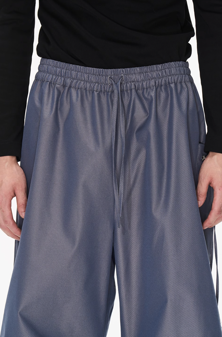 BLIND NO PLAN Pinch Pleat Contour Zip Pants