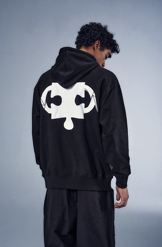 YADcrew x BIPOLAR Embossed Foam Hoodie