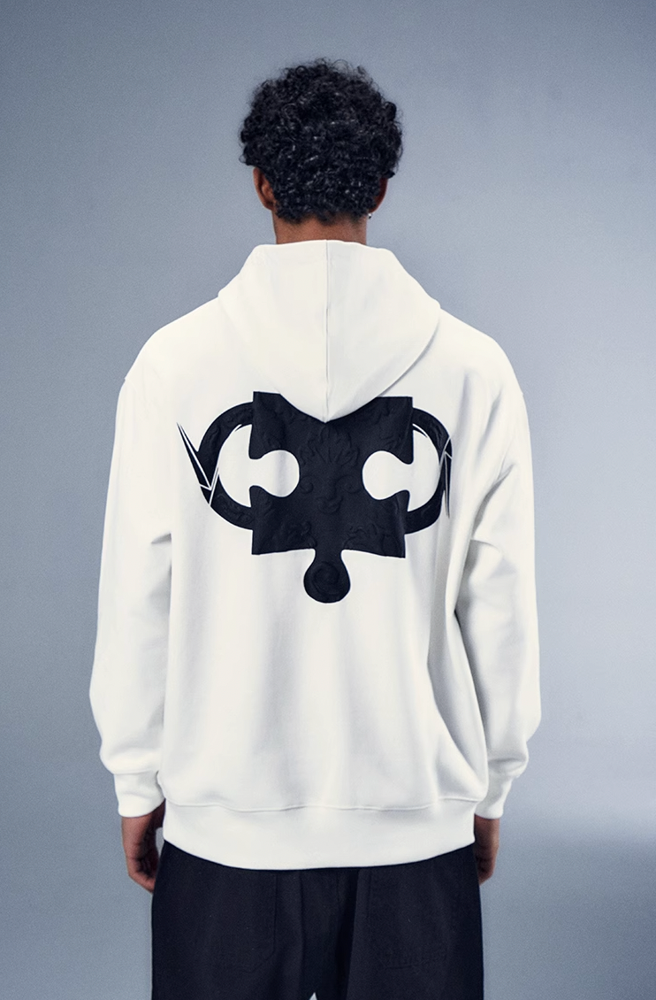 YADcrew x BIPOLAR Embossed Foam Hoodie