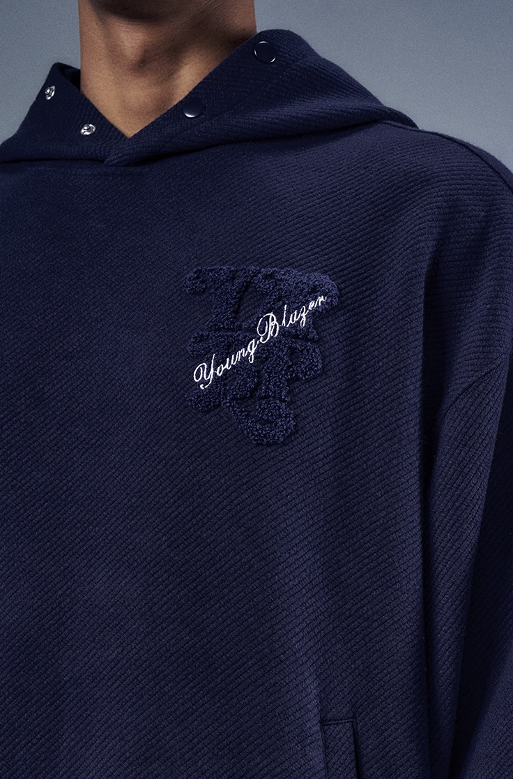 YADcrew x BIPOLAR Corduroy Embroidered Hoodie