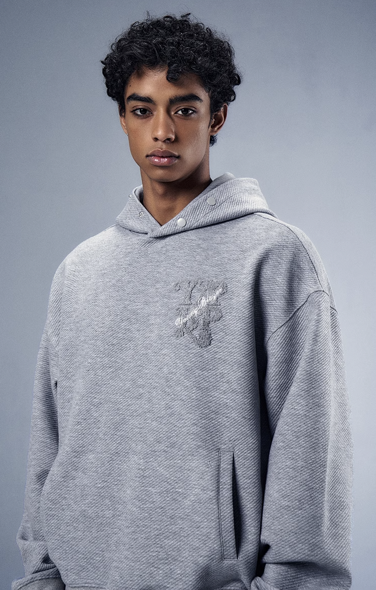 YADcrew x BIPOLAR Corduroy Embroidered Hoodie