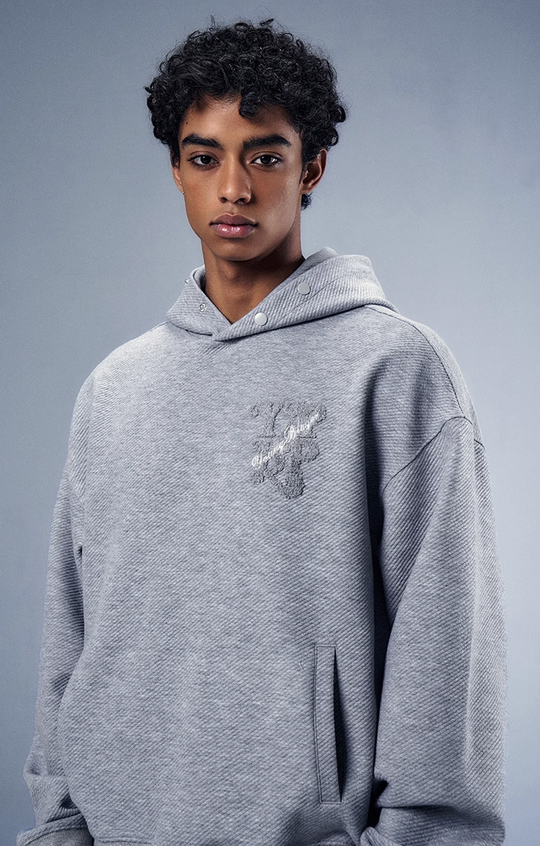 YADcrew x BIPOLAR Corduroy Embroidered Hoodie