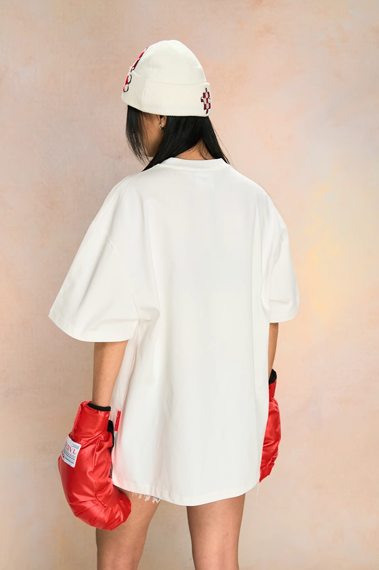 YADcrew Pixel Dot Sage Bubble Print Tee