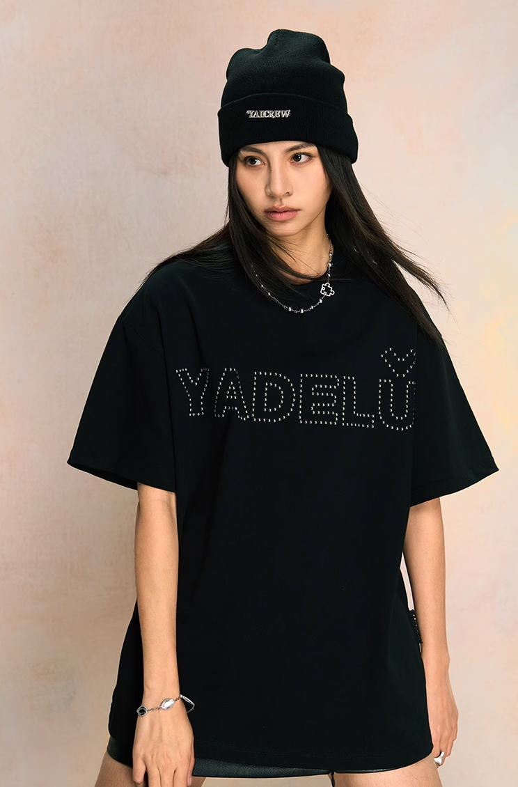 YADcrew Metallic Hot Bead Craft Tee