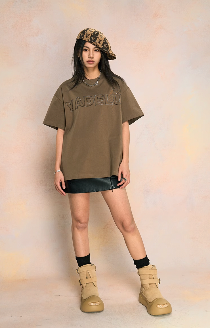 YADcrew Metallic Hot Bead Craft Tee