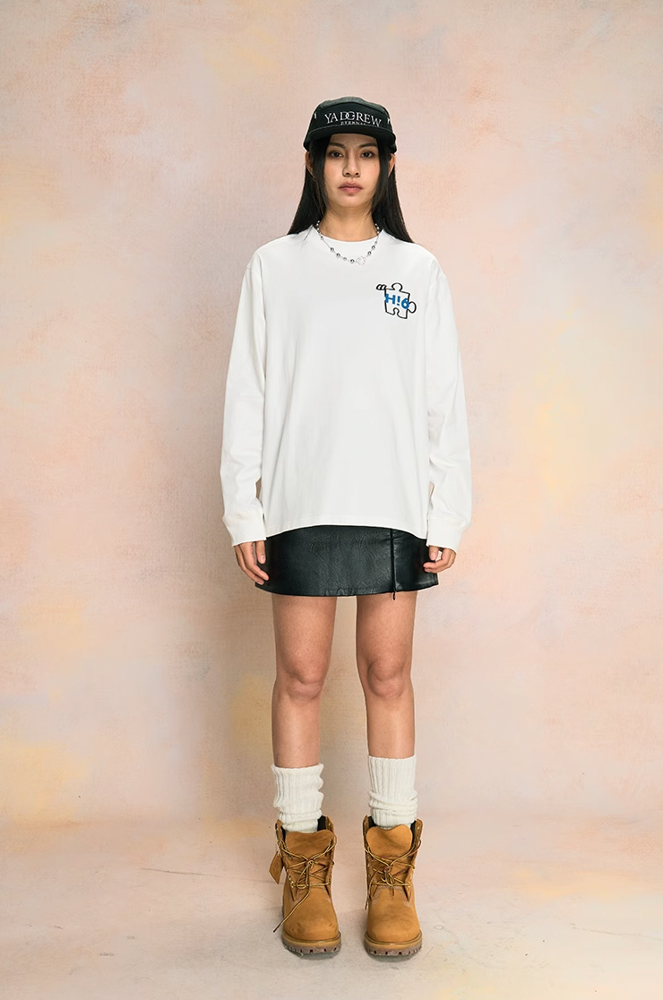 YADcrew Hello Saturday Long Sleeve Tee