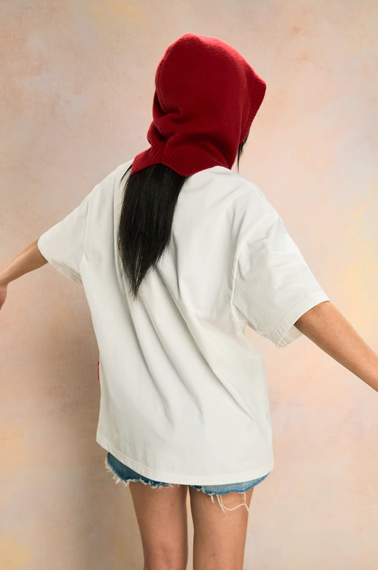 YADcrew Jigsaw 3D Texture Embroidery Tee