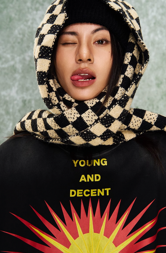 YADcrew R-STAR Sunrise Washed Applique Embroidered Angel Tee