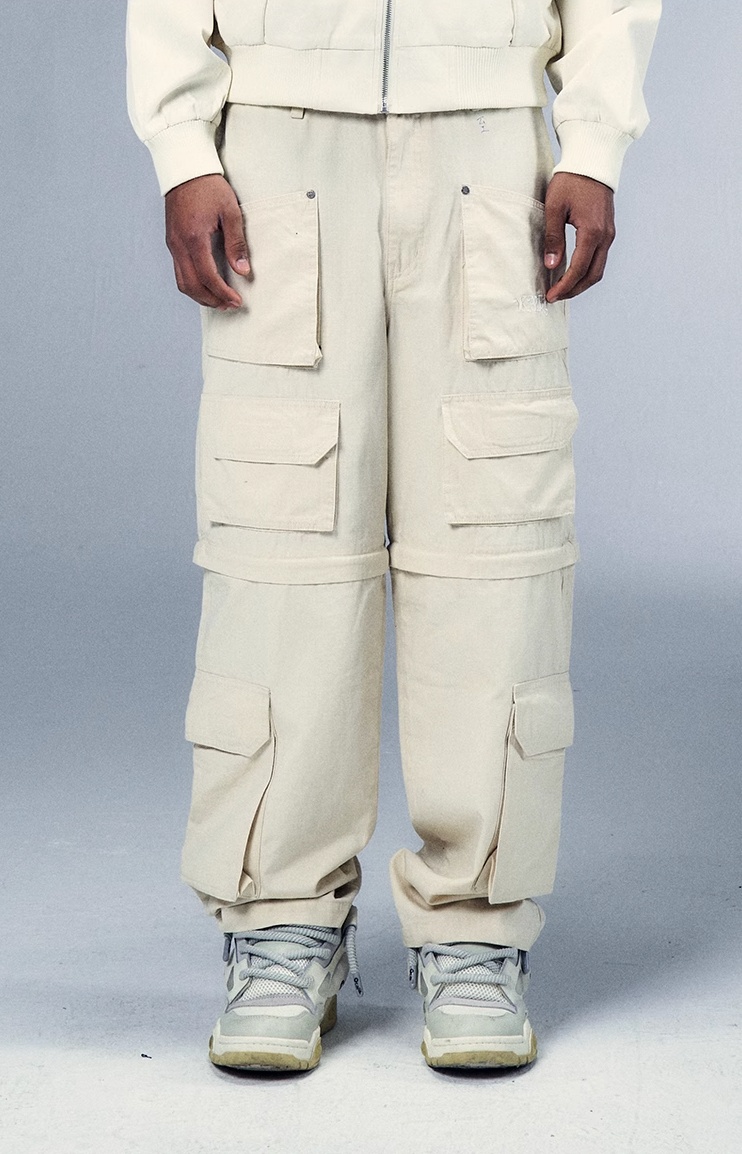 YADcrew x BIPOLAR Multi Pocket Two Wear Detachable Cargo Pants